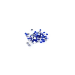 Strass rond à coudre India bleu roy (lot de 100)