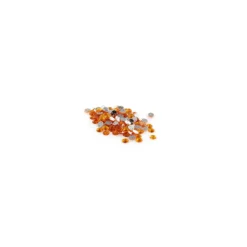 Strass rond à coudre India orange clair (lot de 100)