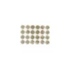 Strass thermocollants métal rond étoile bronze