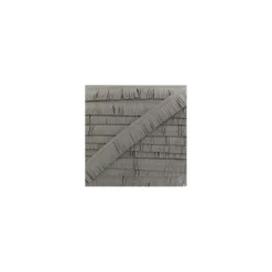 Suédine en Franges - gris x 50cm