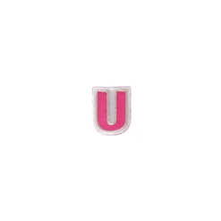 ♥ Thermocollant brodé Alphabet Fun - U ♥