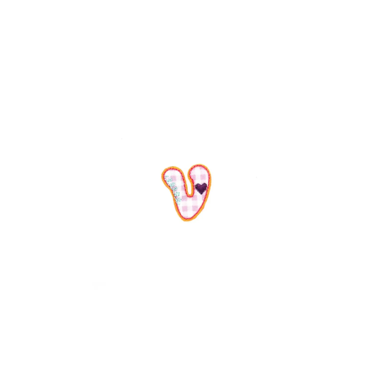 ♥ Thermocollant brodé Kids letters - V ♥