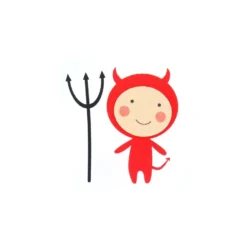 ♥ Thermocollant feutrine Enfant Diable ♥