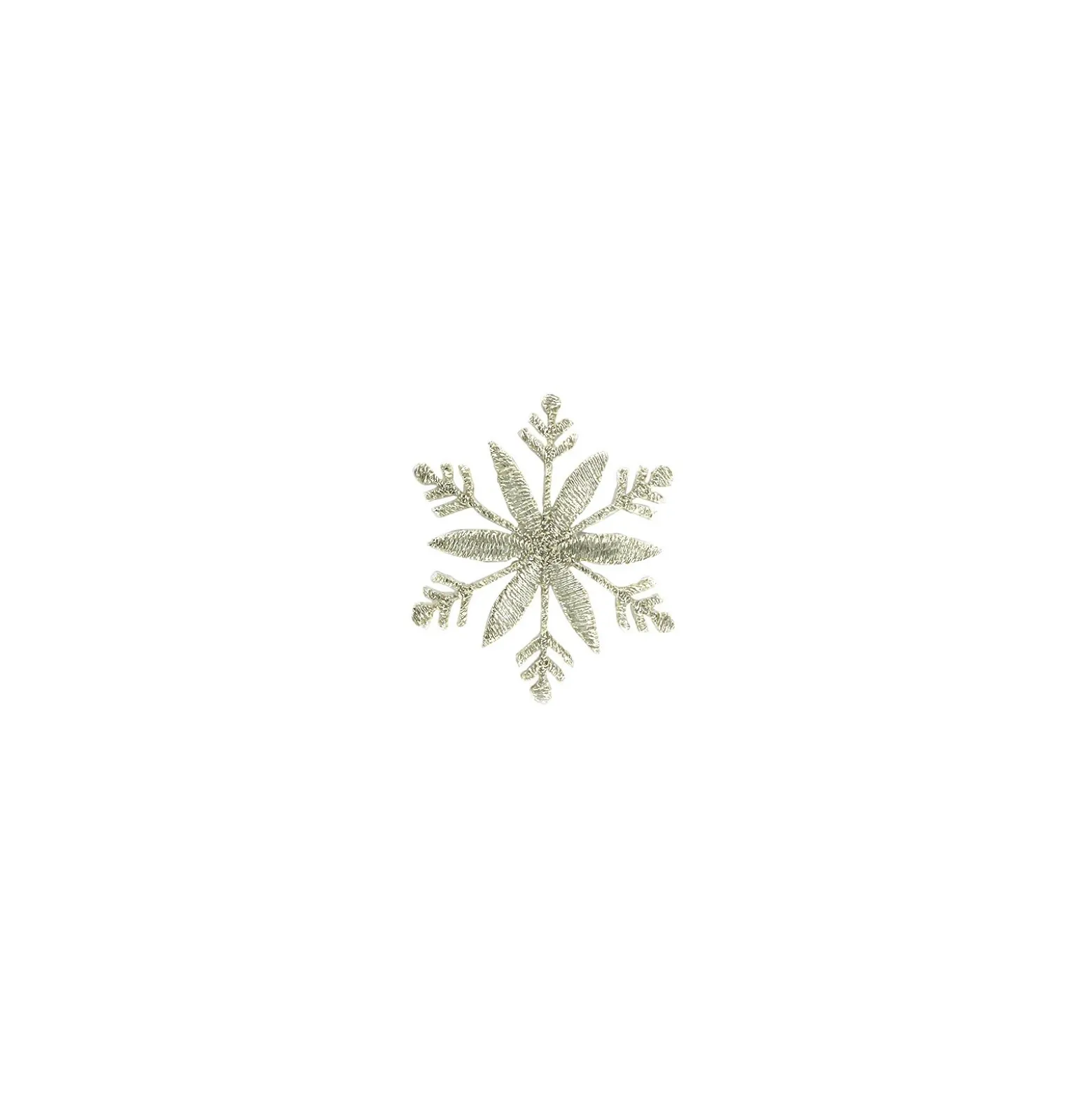 Thermocollant flocon de neige médium - argent