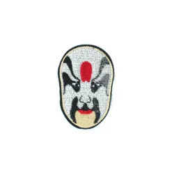 ♥ Thermocollant Masque Paillettes blanc 6.5x8.5cm ♥