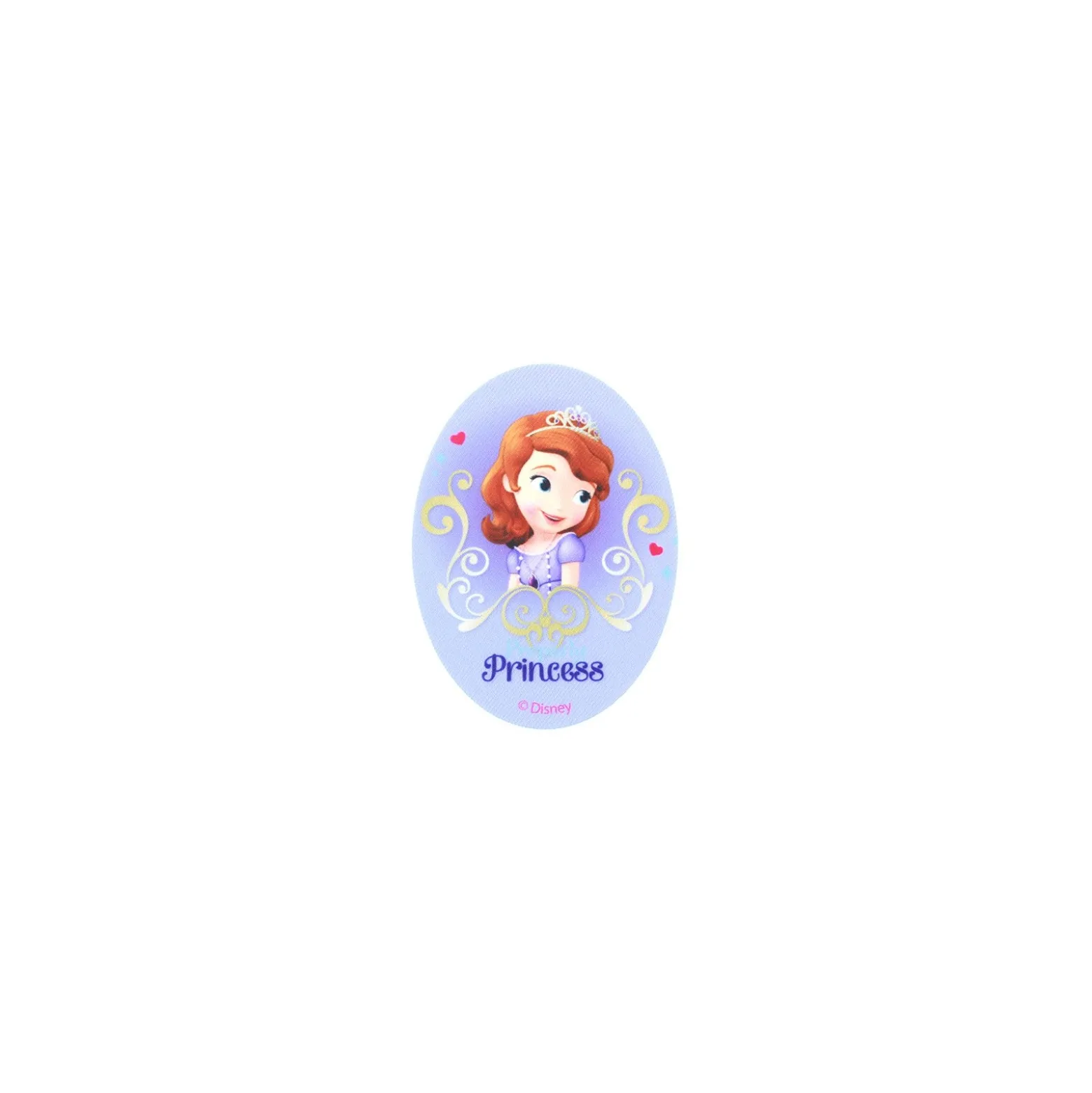 ♥ Thermocollant Toile ovale Princesse Sofia Love ♥