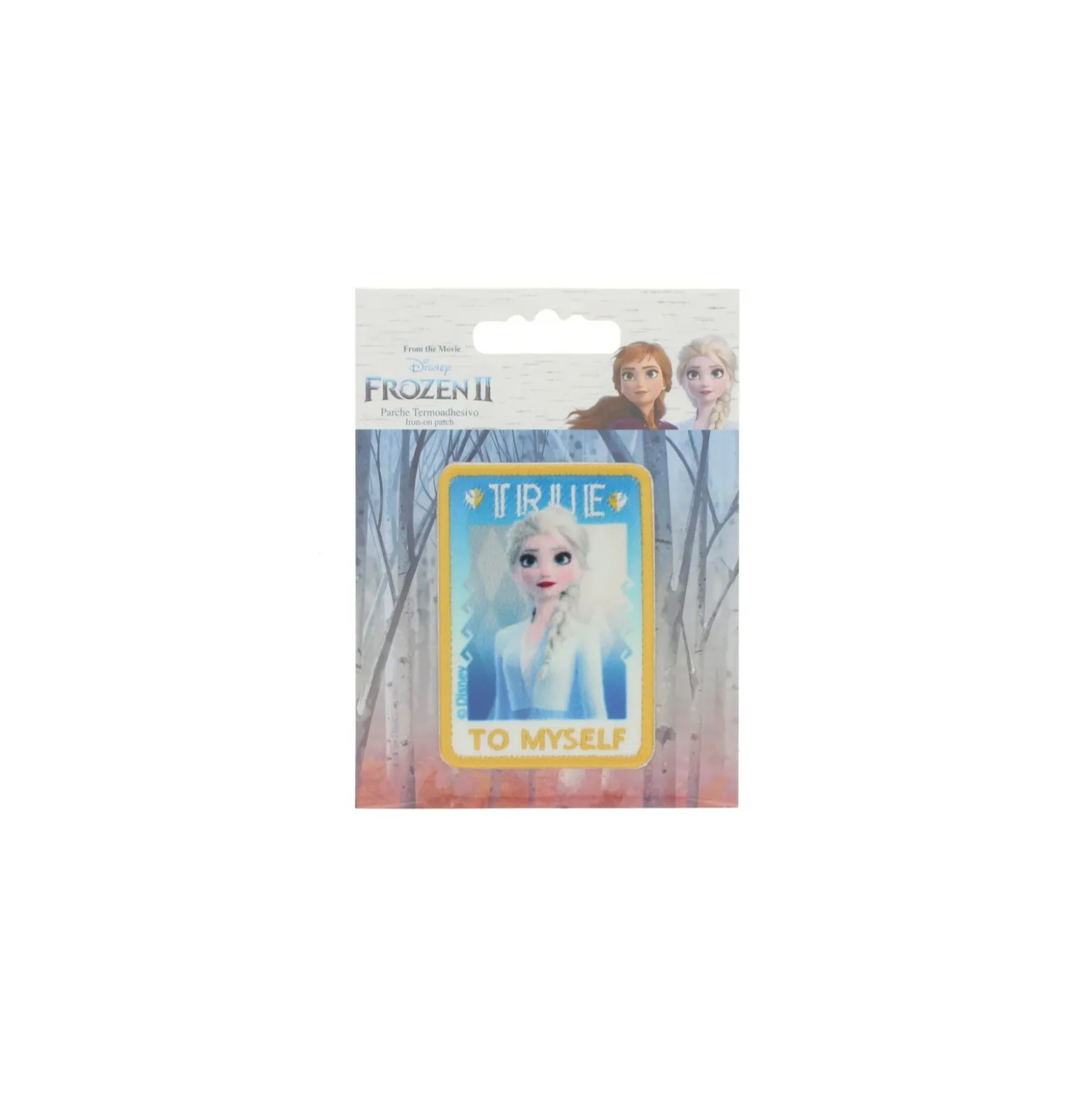 Thermocollant toile rectangle La Reine des Neiges - "True to myself"