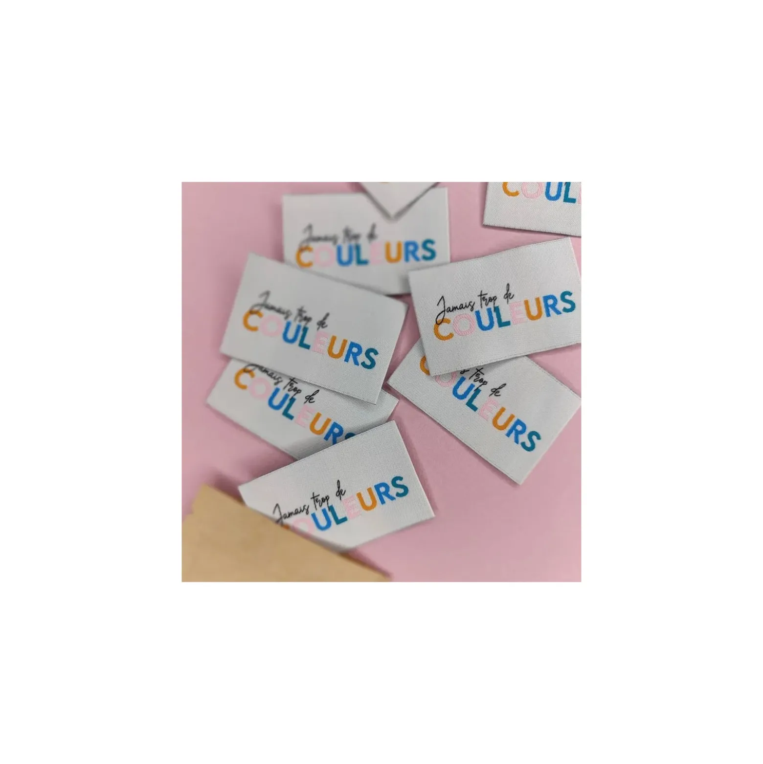 Étiquettes à coudre Marmaï - Color pop (lot de 6)