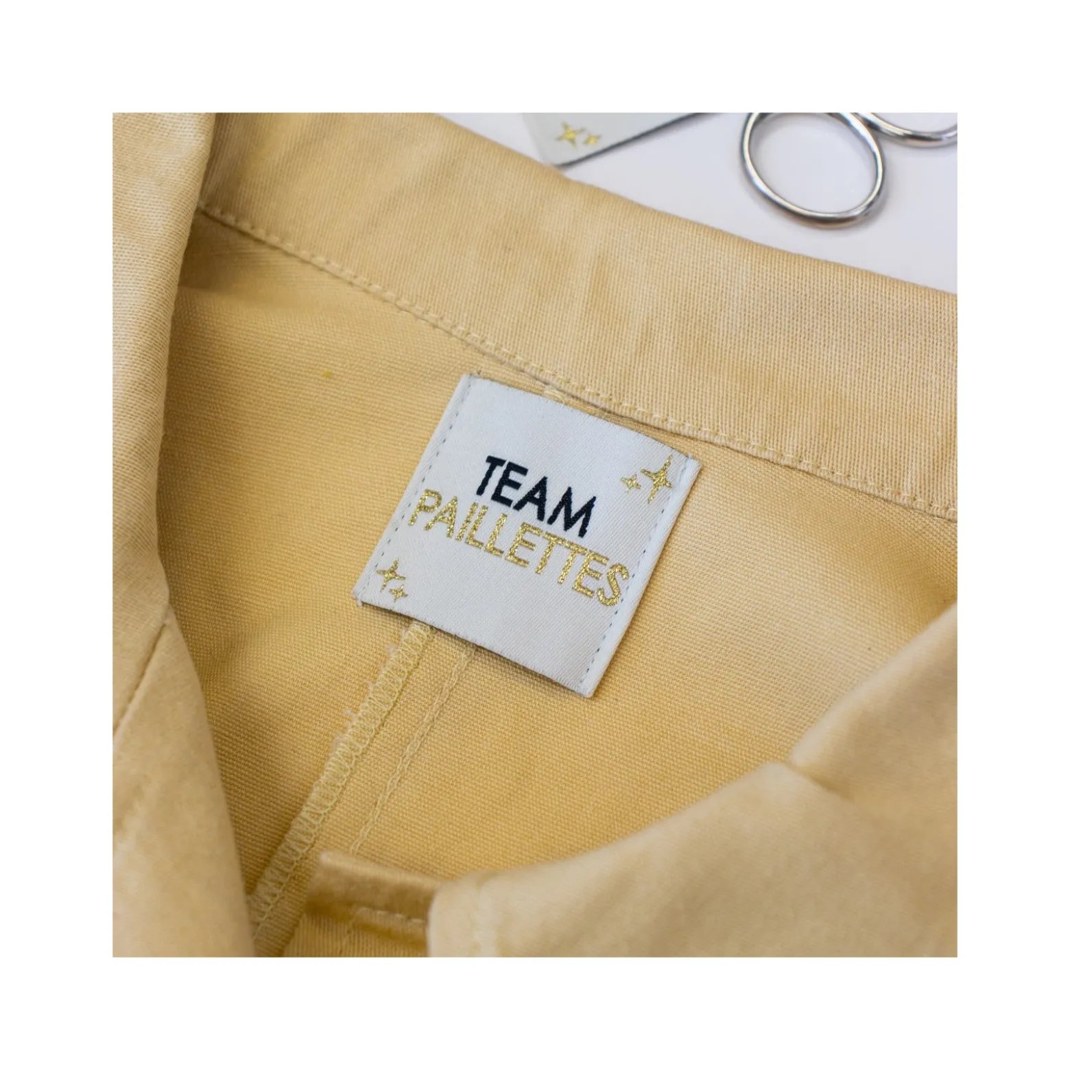 Étiquettes tissées à coudre - Team paillettes