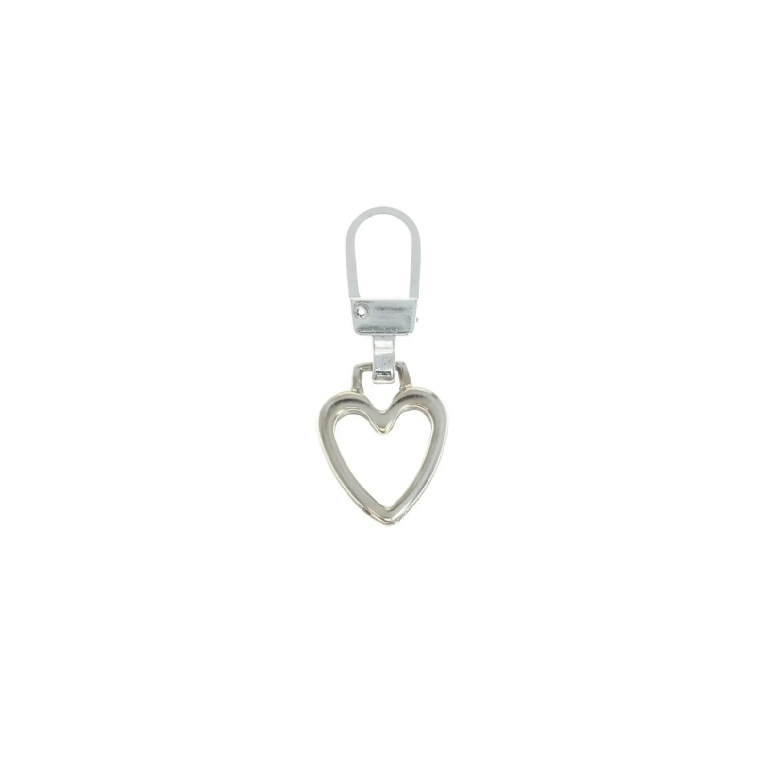 Tirette métal Cuore - argent