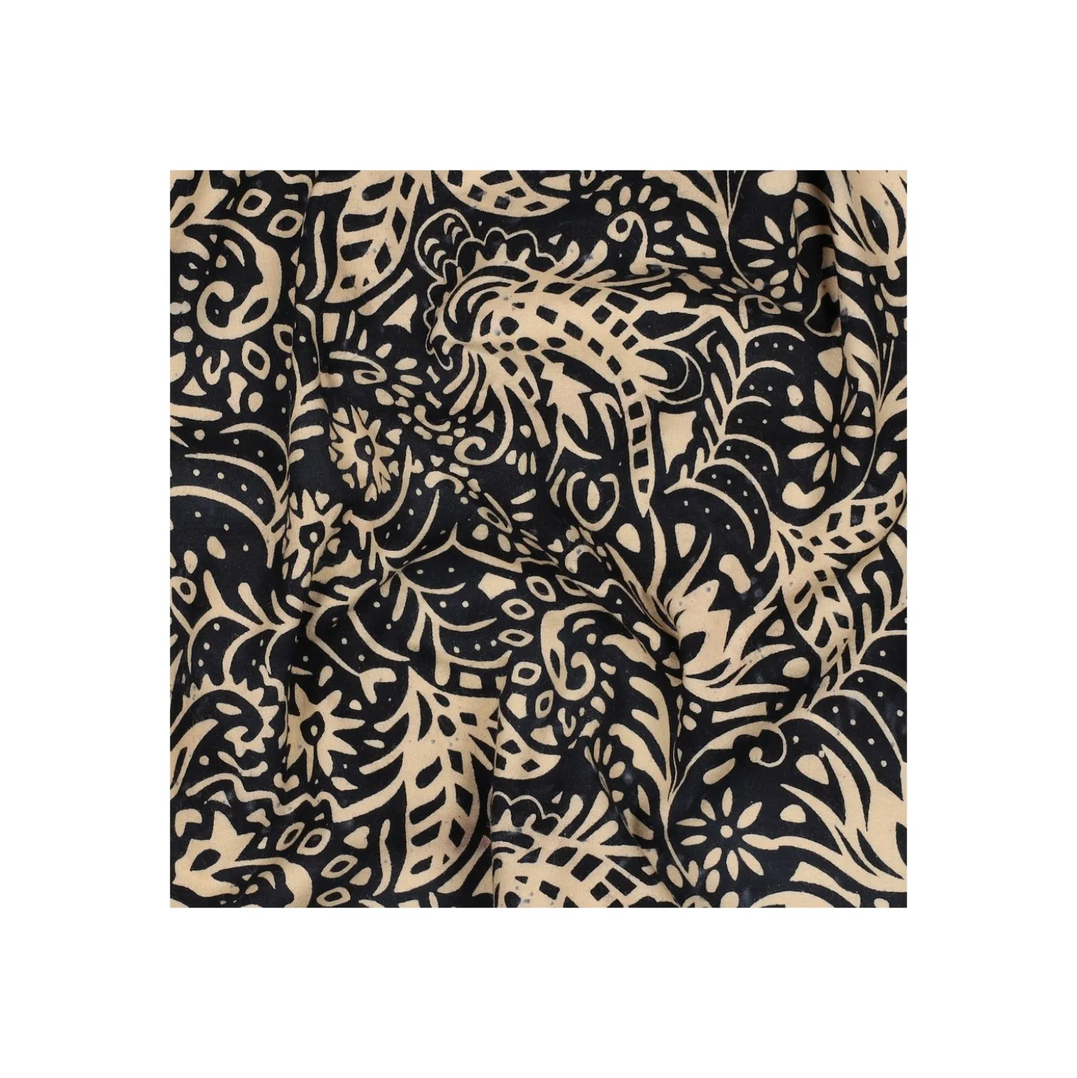 Tissu batik Java - bleu marine