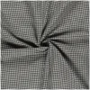 Tissu bengaline stretch vichy - noir