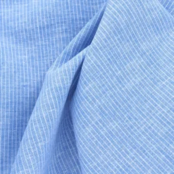 Tissu chambray lin rayé