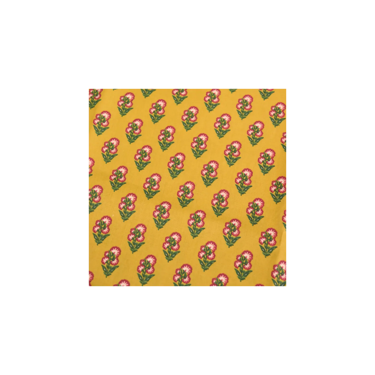 Tissu coton Adi - jaune moutarde