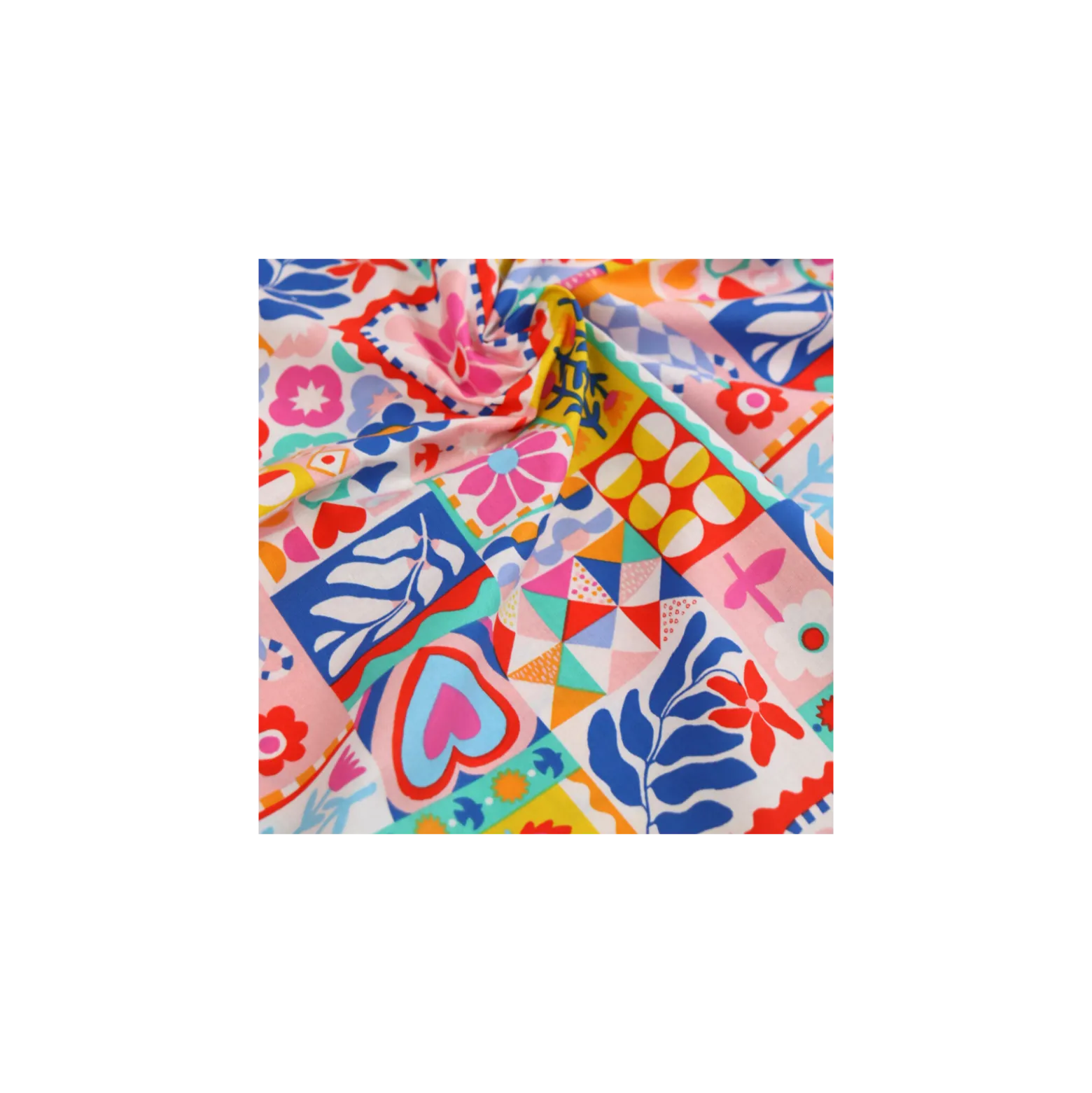 Tissu coton Bimba - blanc