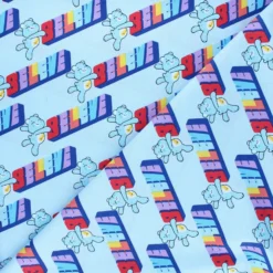 Tissu coton Bisounours believe - bleu