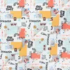 Tissu coton cretonne GRL PWR - blanc