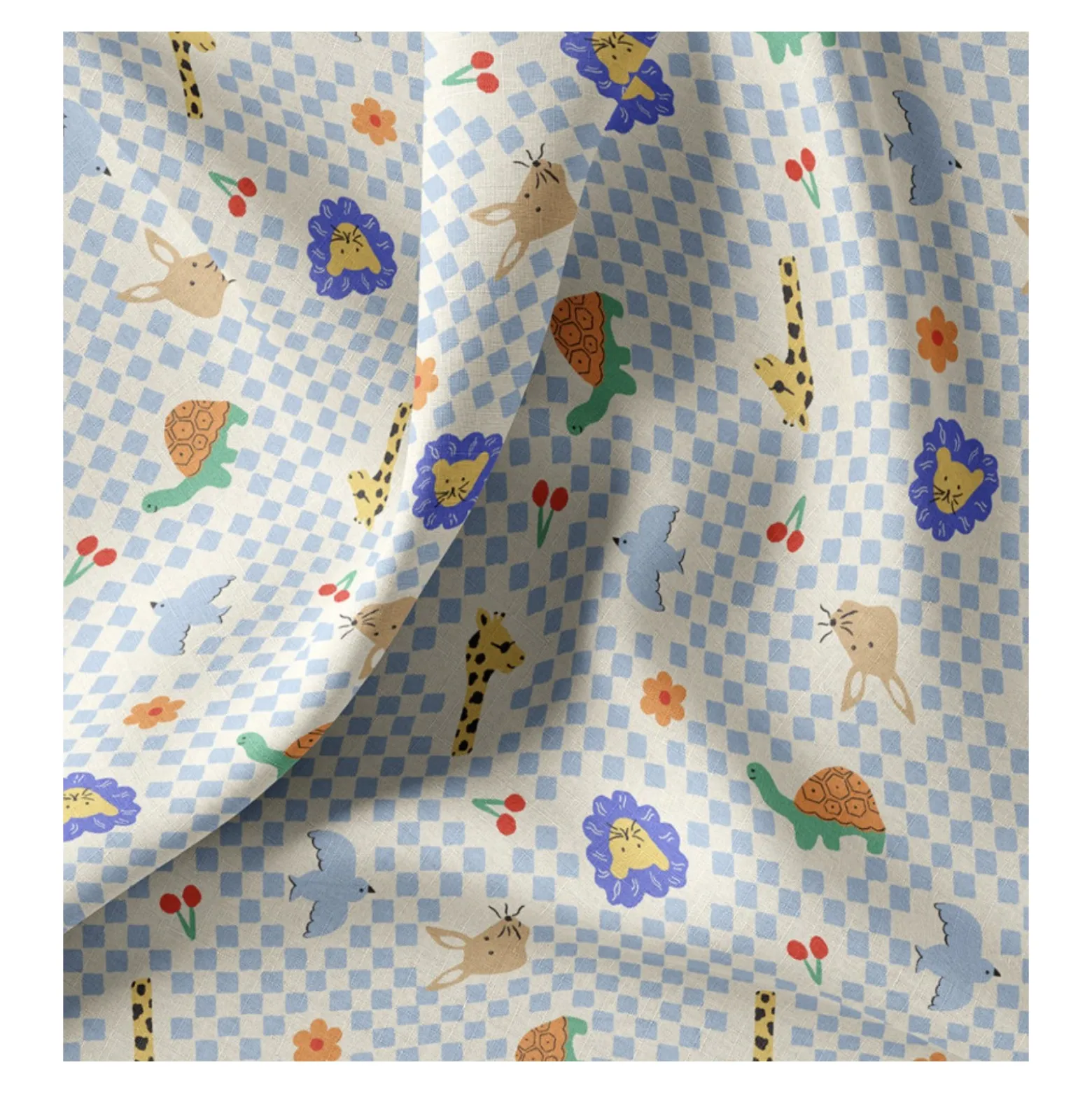 Tissu coton cretonne Joe - blanc cassé