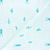 Tissu coton cretonne Space Jam Tune squad ready - blanc