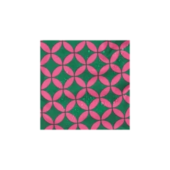 Tissu coton enduit Abstract - vert