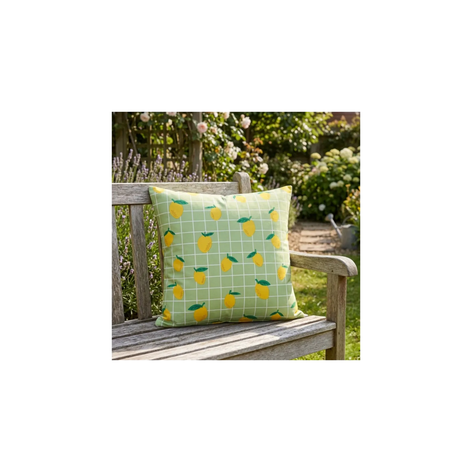 Tissu coton enduit Lemon - vert