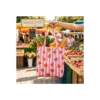 Tissu coton enduit Mandarine - rose