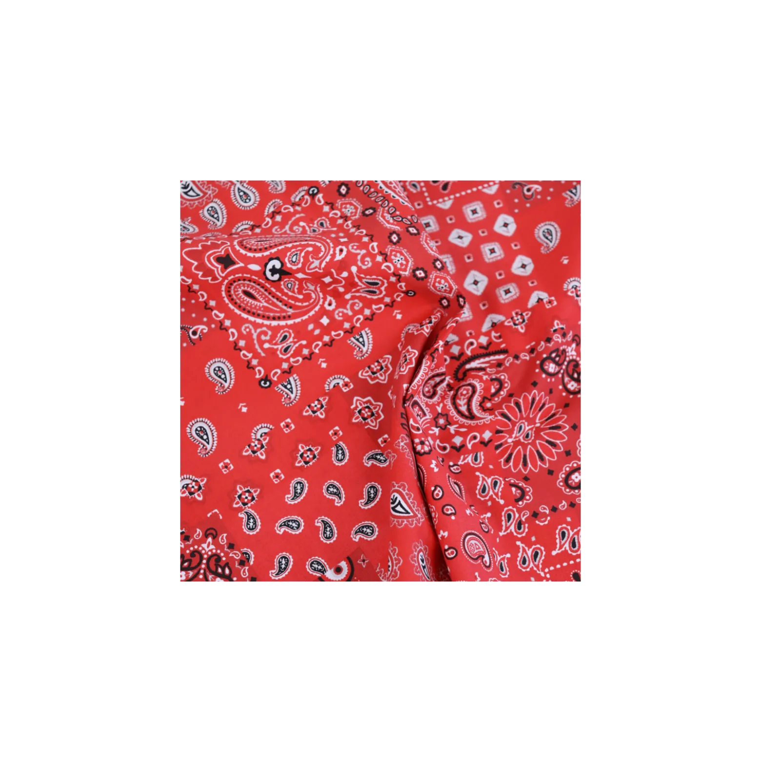 Tissu coton Farwest - rouge