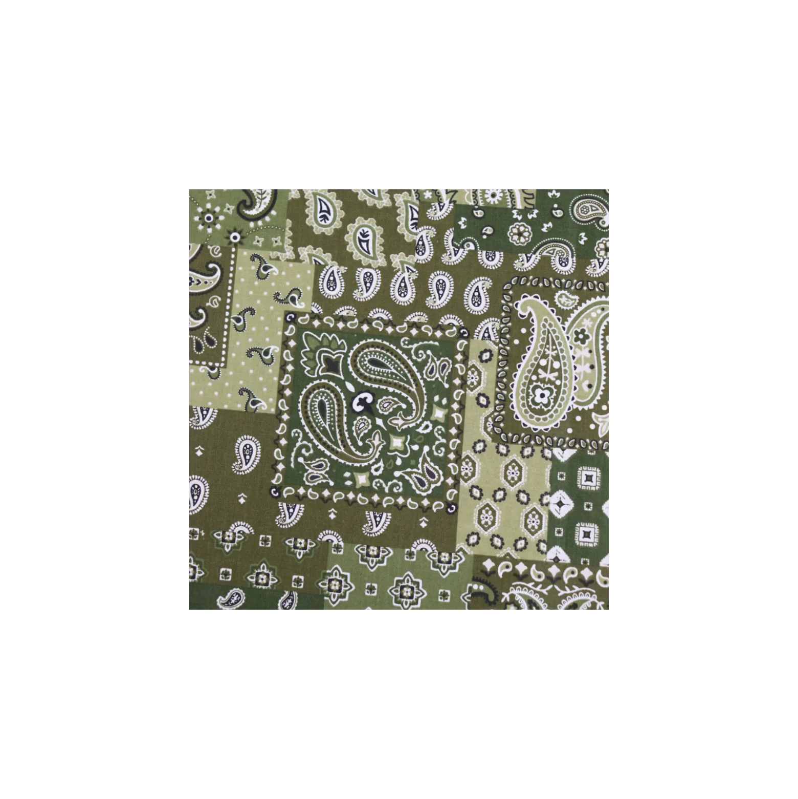 Tissu coton Farwest - vert kaki