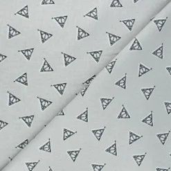 Tissu coton Harry Potter Deathly Hallows - gris