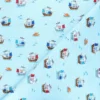 Tissu coton Makower UK Pirate Galleons - bleu clair