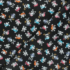 Tissu coton Makower UK Pirate Skulls - noir