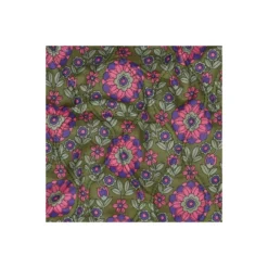 Tissu coton matelassé réversible Clem - vert