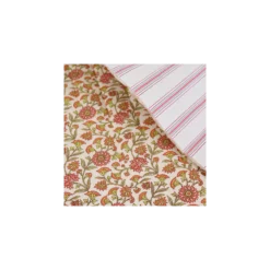 Tissu coton matelassé réversible Santal - écru