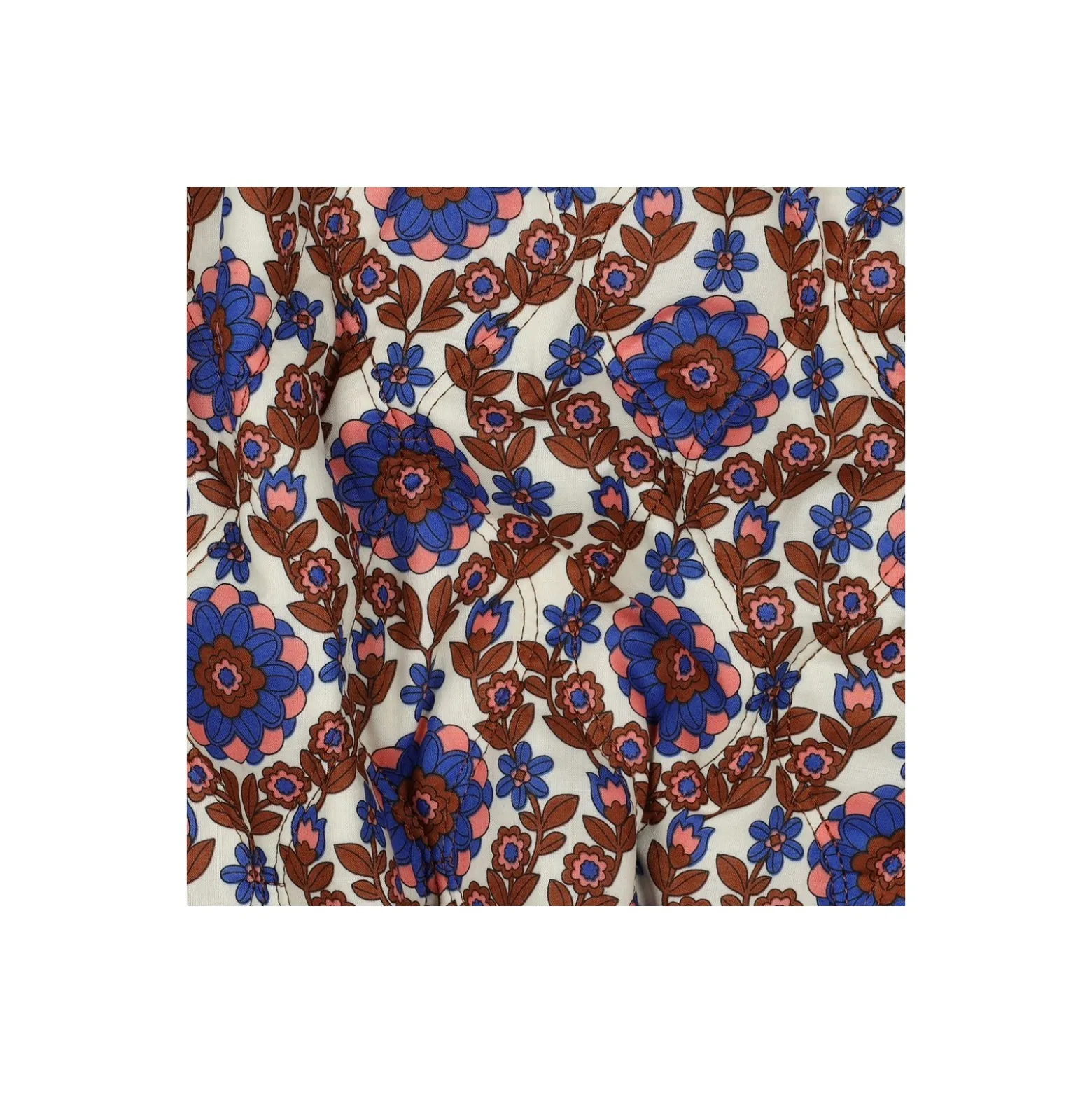 Tissu coton matelassé réversible Clem - écru