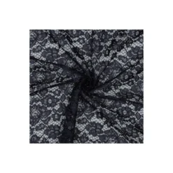 Tissu dentelle festonné - bleu marine