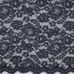 Tissu dentelle festonné - bleu marine