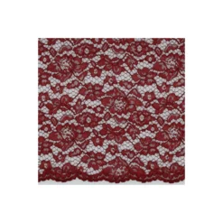 Tissu dentelle festonné - bordeaux