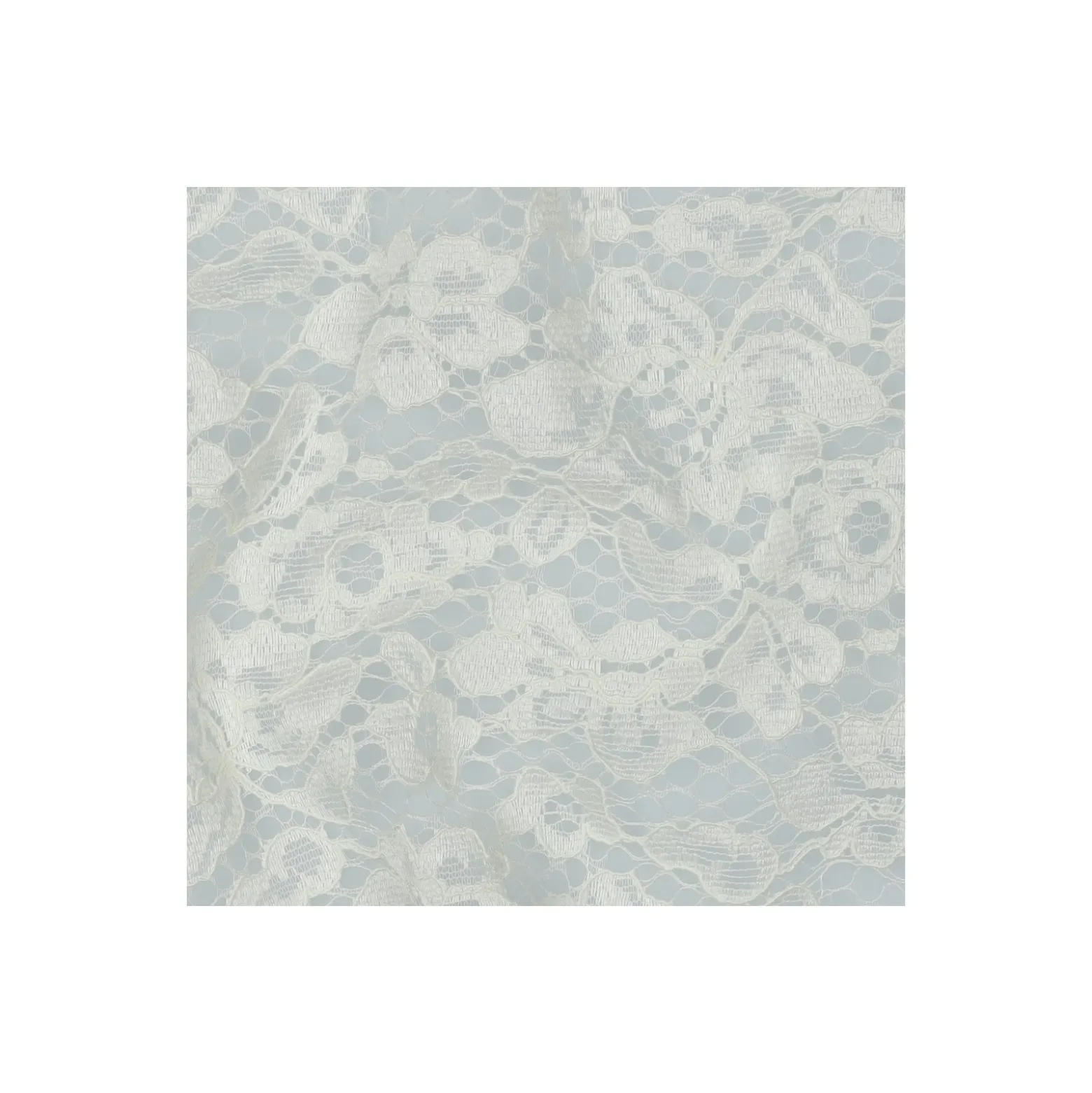 Tissu dentelle festonné - écru