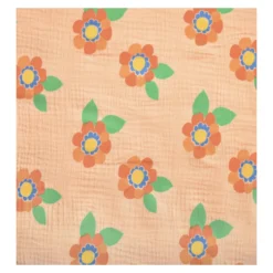 Tissu double gaze de coton Aline - orange