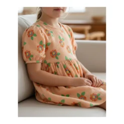 Tissu double gaze de coton Aline - orange