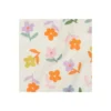 Tissu double gaze de coton Bloom pop - écru