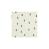 Tissu double gaze de coton brodé Cactus - écru
