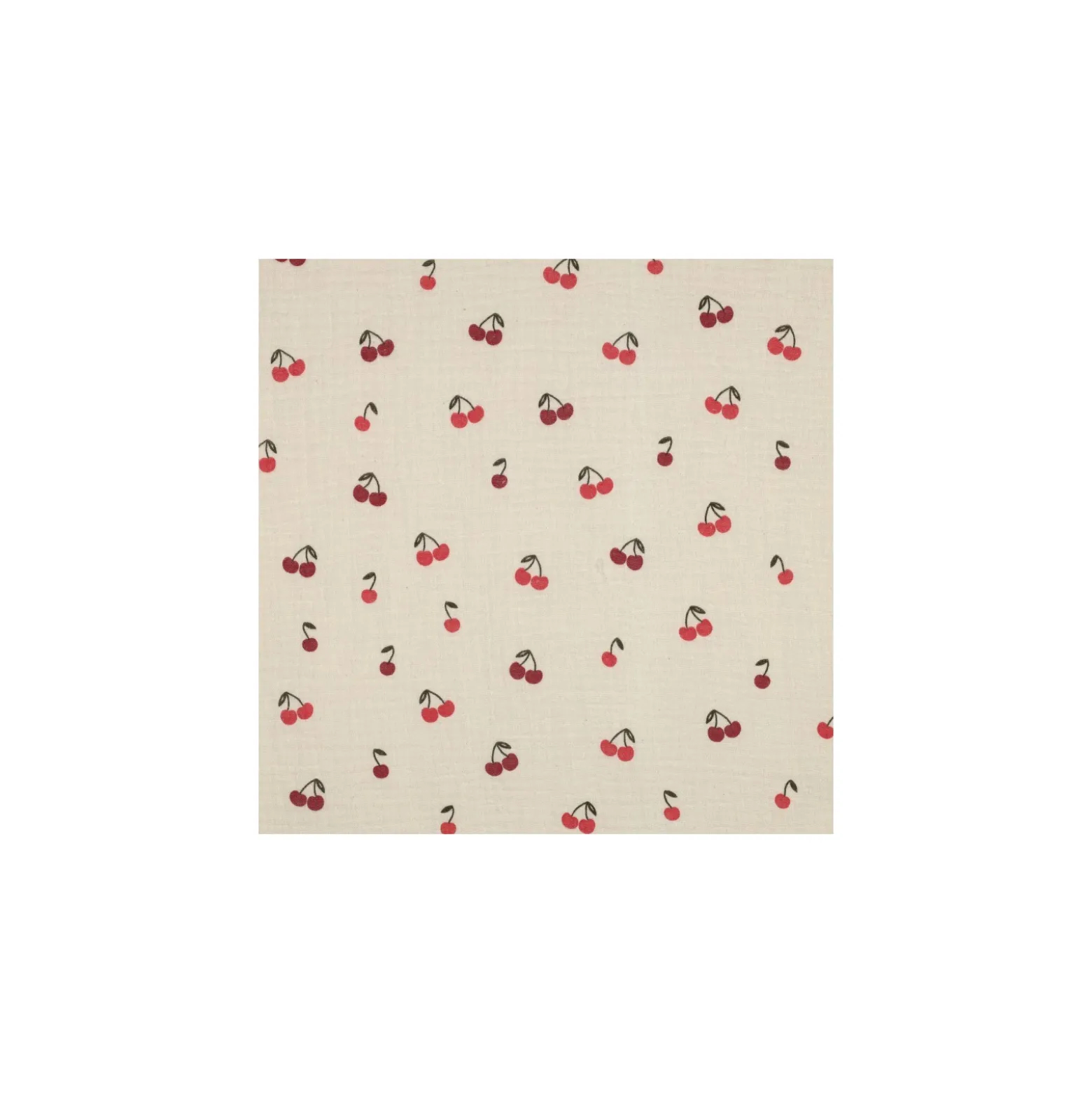 Tissu double gaze de coton Cerisette