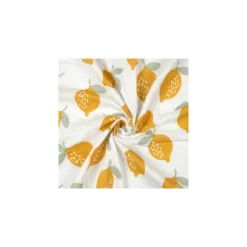 Tissu double gaze de coton Citron