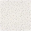 Tissu double gaze de coton Fleurinette - blanc cassé
