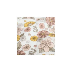Tissu double gaze de coton Florézia - blanc cassé