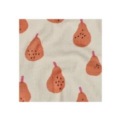 Tissu double gaze de coton Jennifer Bouron Pears - écru