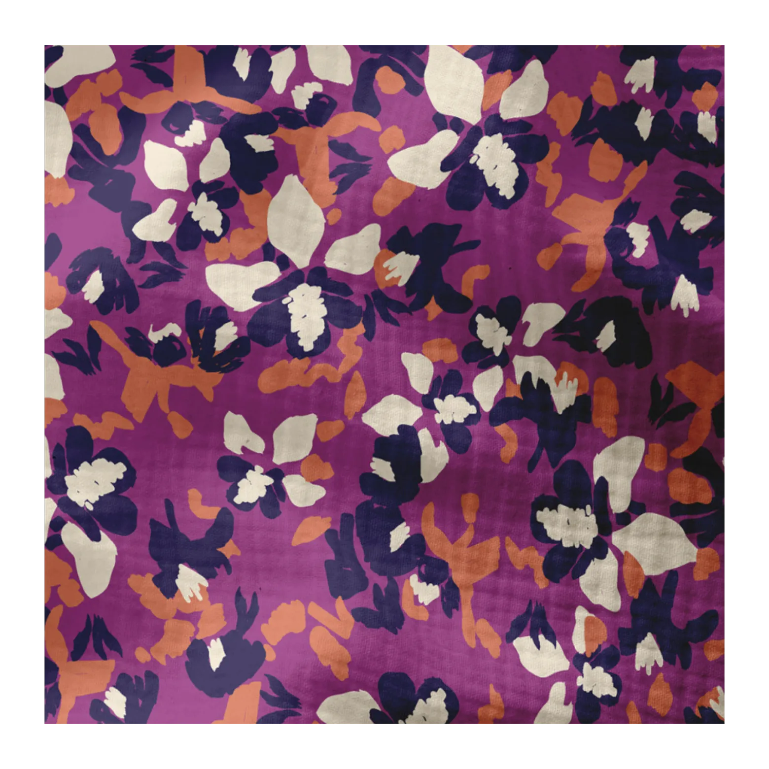Tissu double gaze de coton Mosha - violet