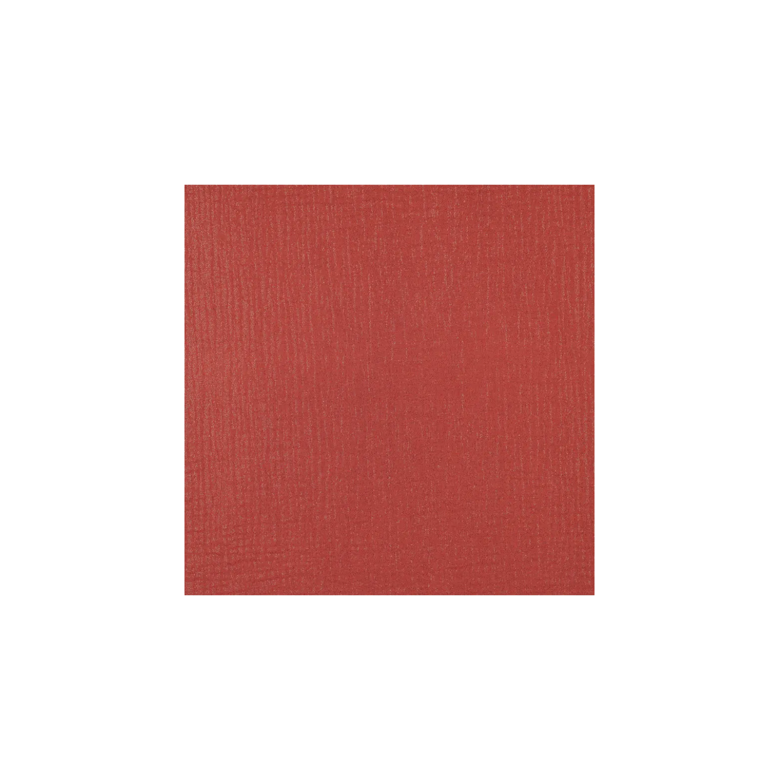 Tissu double gaze de coton pailleté - terracotta