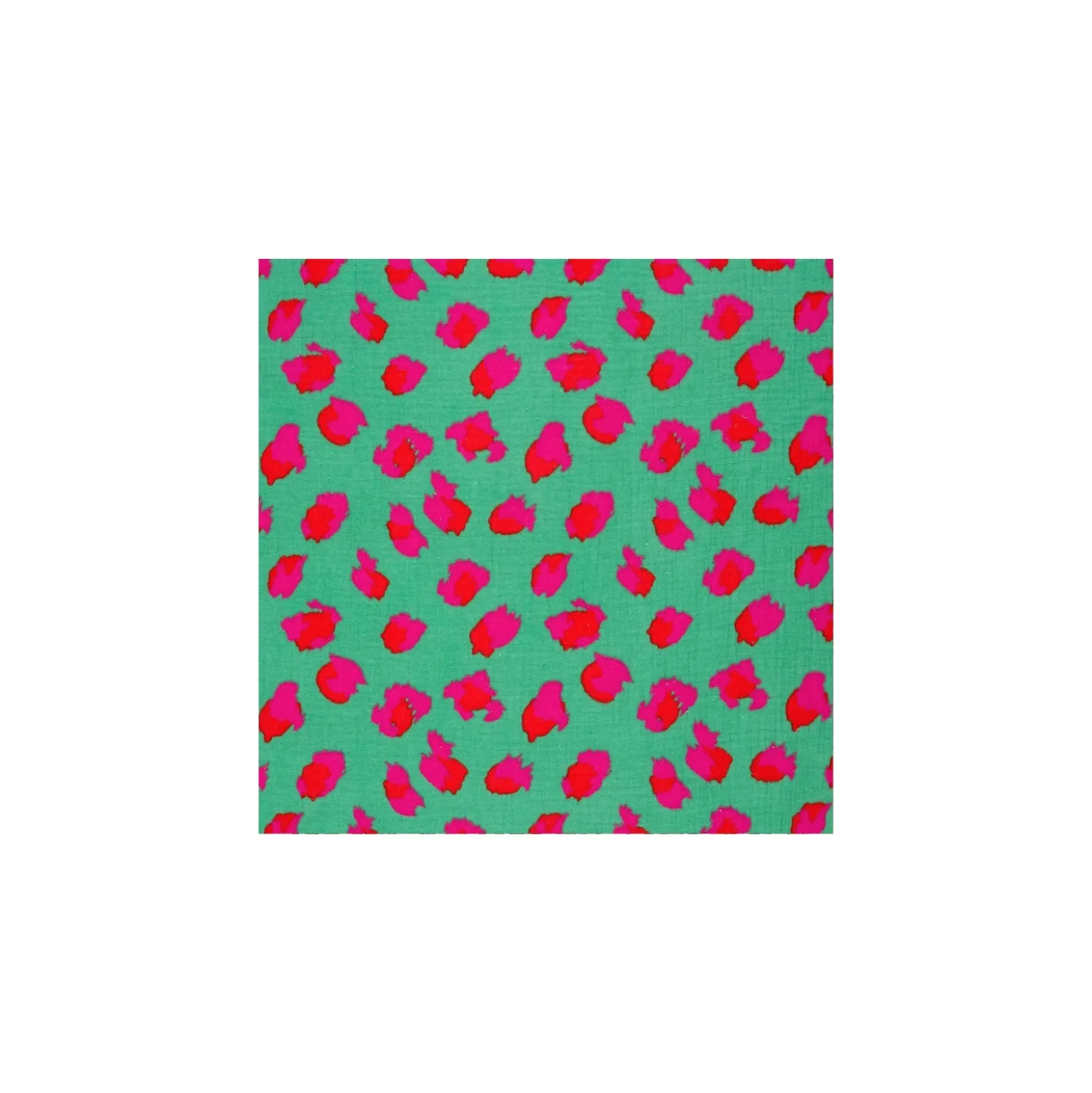 Tissu double gaze de coton Taka - vert